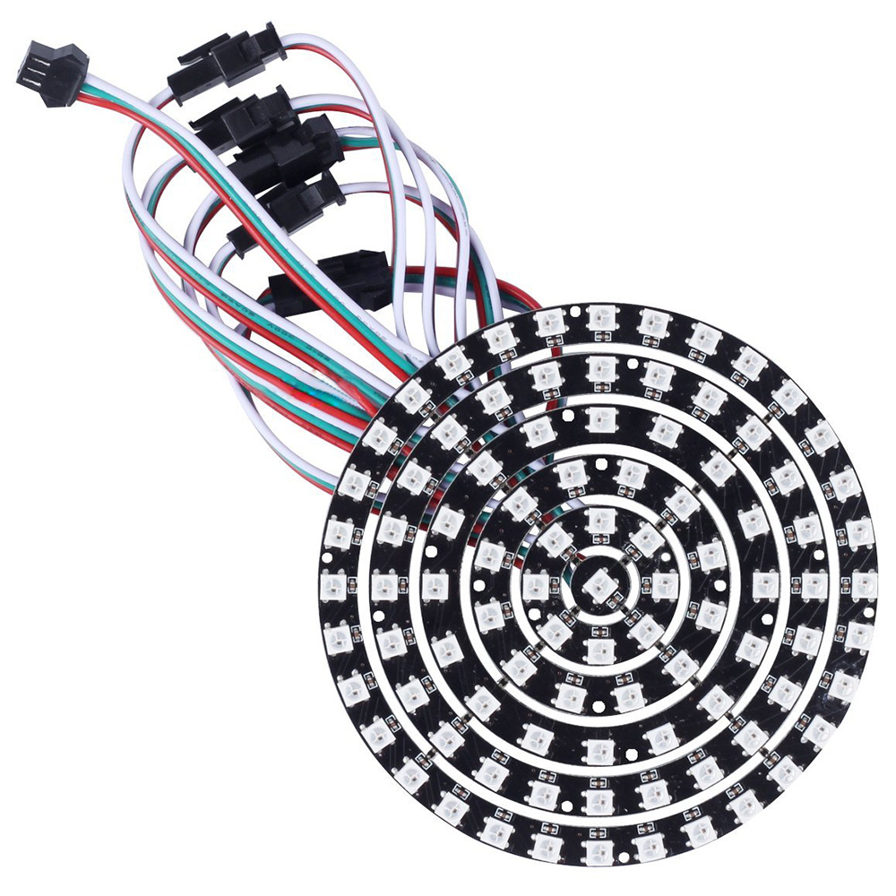 DC5V WS2812B/SK6812 Angel Eyes Full Color Digital Addressable Flexible RGB Panel Round LED Ring Lamp Light DC5V WS2812B/SK6812 Angel Eyes Full Color Digital Addressable Flexible RGB Panel Round LED Ring Lamp Light